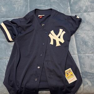 NY Yankee Blue Sports Jersey